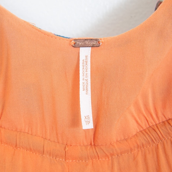 Free People Orange Dear You Mini Dress - Picture 6 of 10
